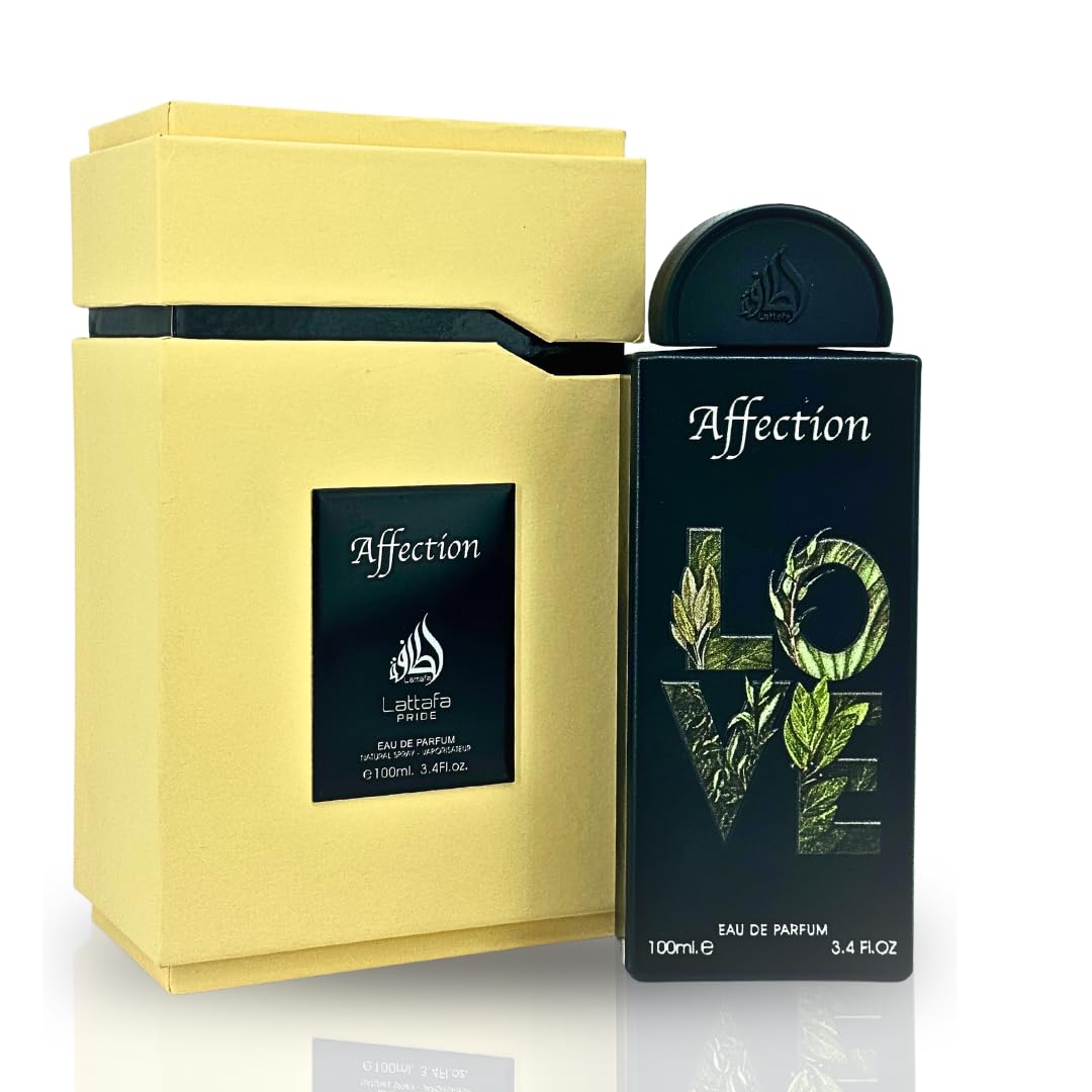 Lattafa Pride Affection EDP 100ML (3.4 oz), fragancias duraderas y lujosas de East, perfume para hombres y mujeres.