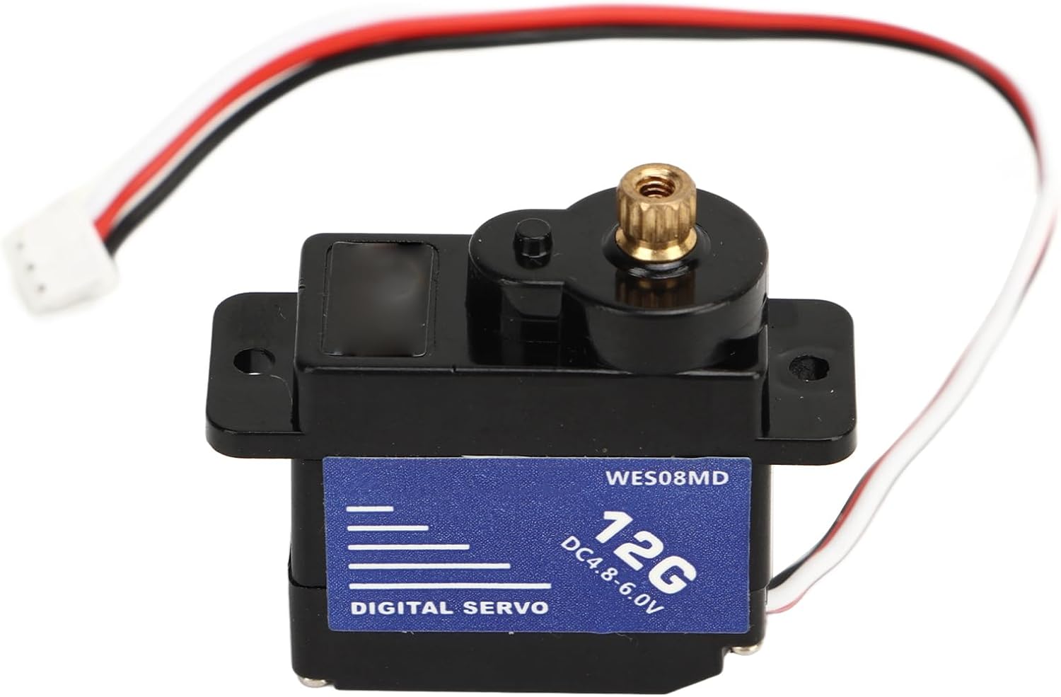 Juego de servo de dirección RC, operación de bajo ruido, fácil instalación, servo de metal para automóvil a control remoto, accesorios completos