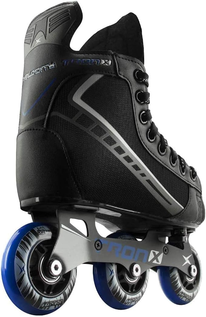 TronX Velocity – Patines de hockey en línea ajustables para niños pequeños, talla 7-10