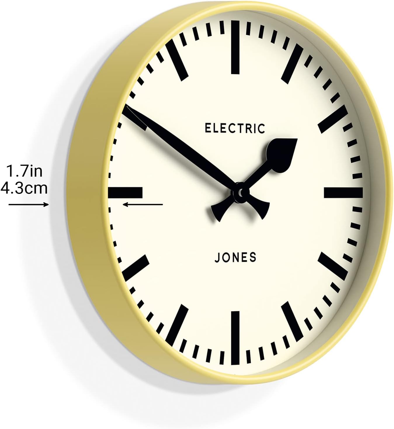 JONES CLOCKS Reloj de pared redondo Tiger – Reloj redondo – Reloj moderno – Reloj de pared de diseñador – Reloj de cocina – Reloj de sala de estar –