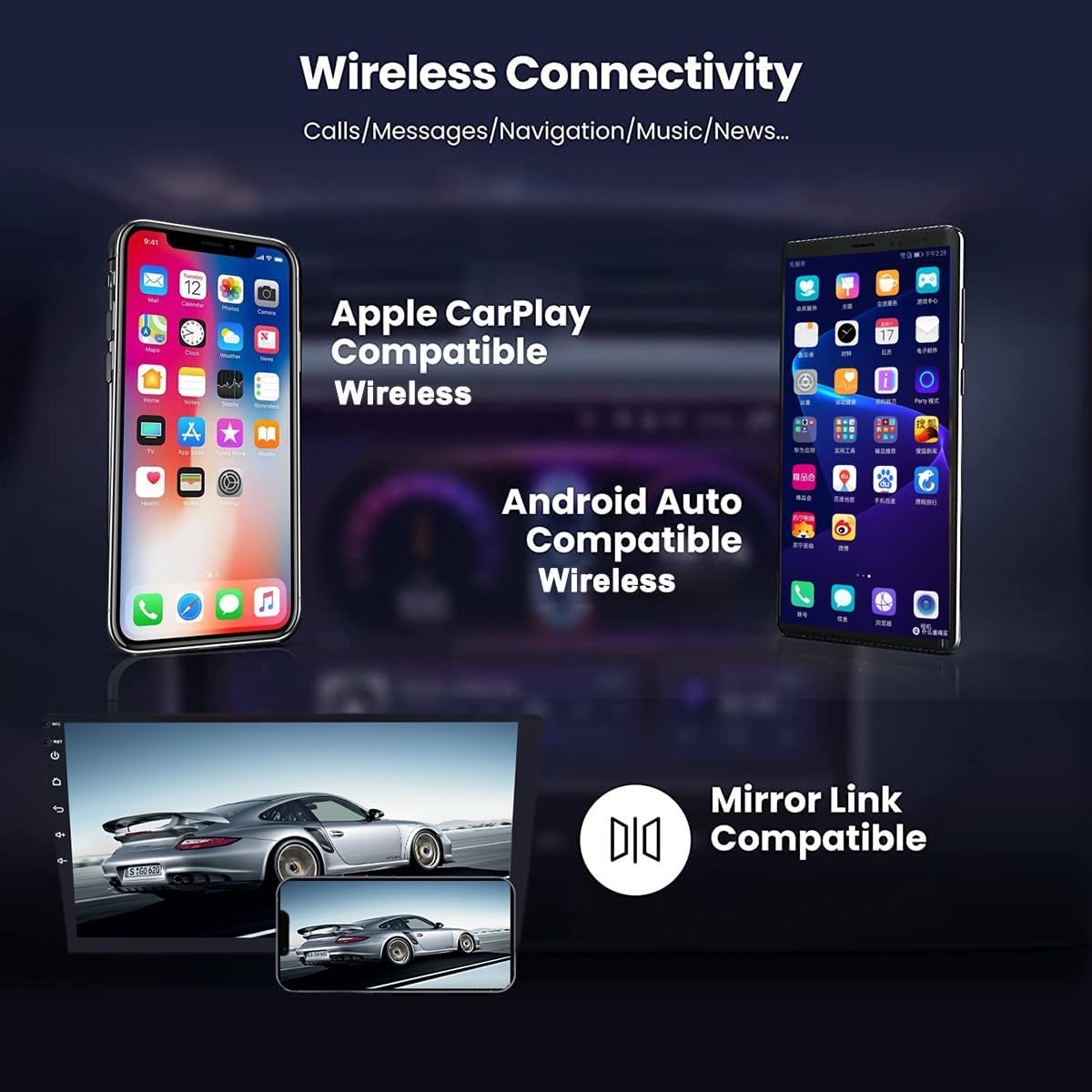 Android 13 CarPlay para Audi A4 B8 A5 2009-2016 MMI High CD Changer GPS Car Multimedia Player Navegación Auto Radio Estéreo DSP WiFi Netlifx.