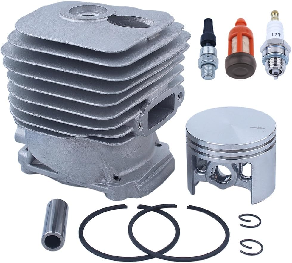 Fricgore Spare Parts for 52Mm Cylinder Piston Kit for Stjhl Ts480I Ts500I Concrete Cut-Off Saw With Spark Plug Moto Sierra Gasolina