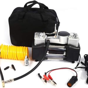 KIMISS Cilindros de inflado de neumáticos con bolsa portátil, mini compresor de aire portátil 150PSI inflador de neumáticos de coche, kit portátil, KIMISS Cilindros de inflado de neumáticos con bolsa portátil, mini compresor de aire portátil 150PSI inflador de neumáticos de coche, kit portátil,