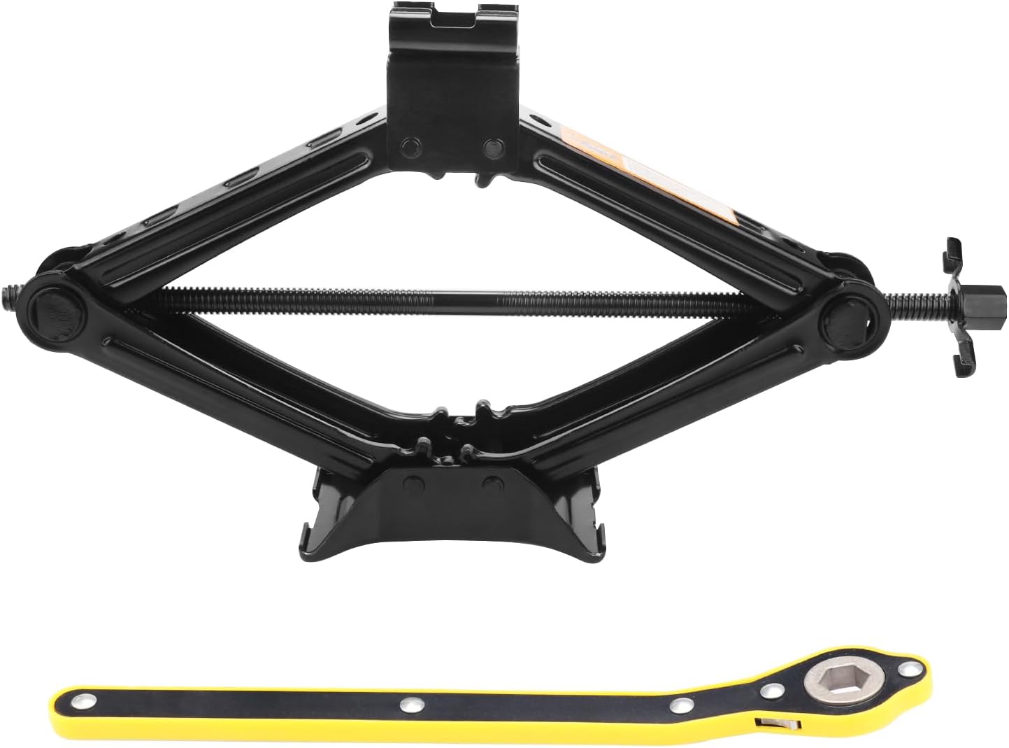 Gato de tijera de 2 toneladas para automóvil, con manivela de mano herramienta de reparación portátil resistente al óxido para automóvil, SUV,