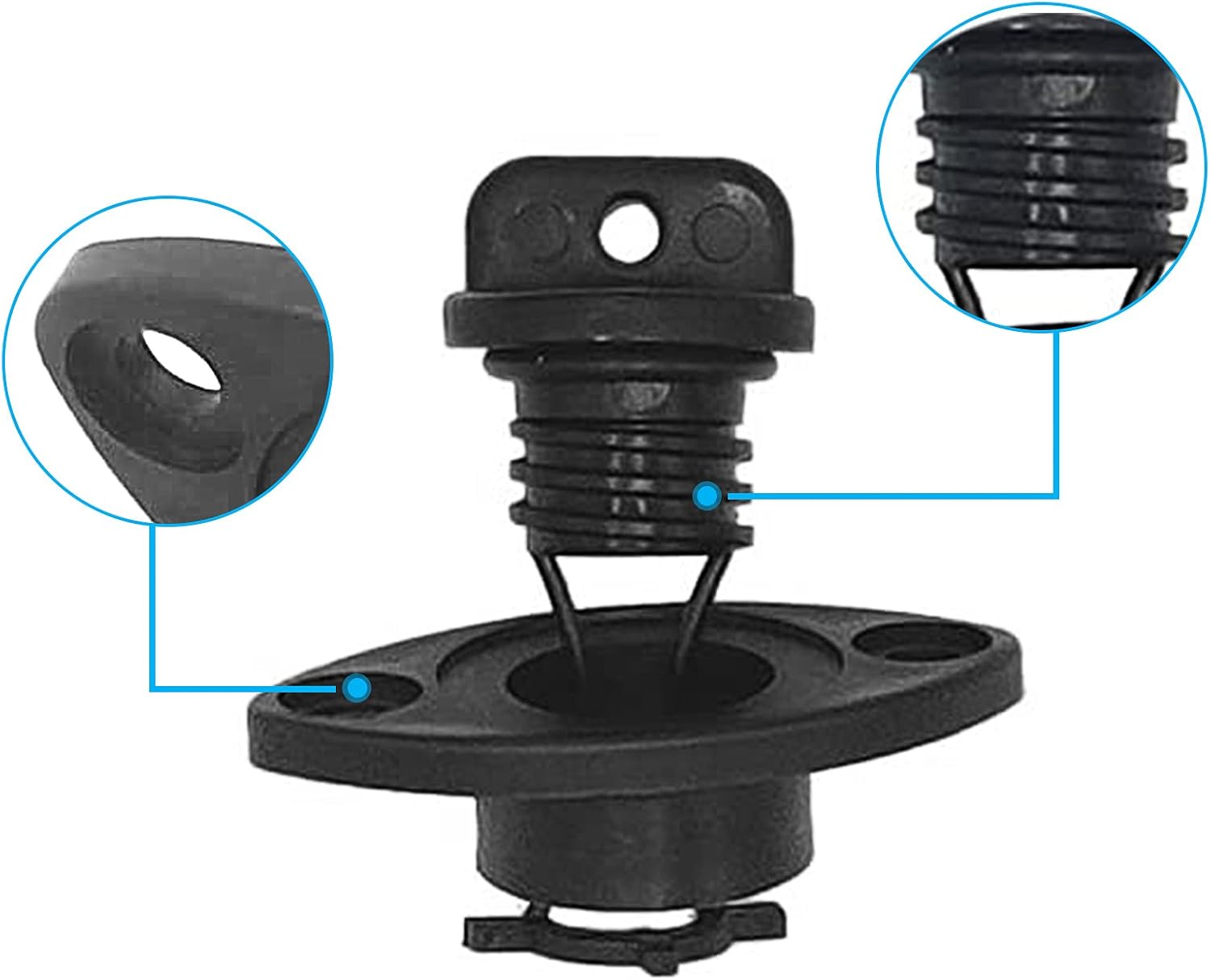 Kayak – Kit de tapones de drenaje para kayak, canoa, barco con tornillos