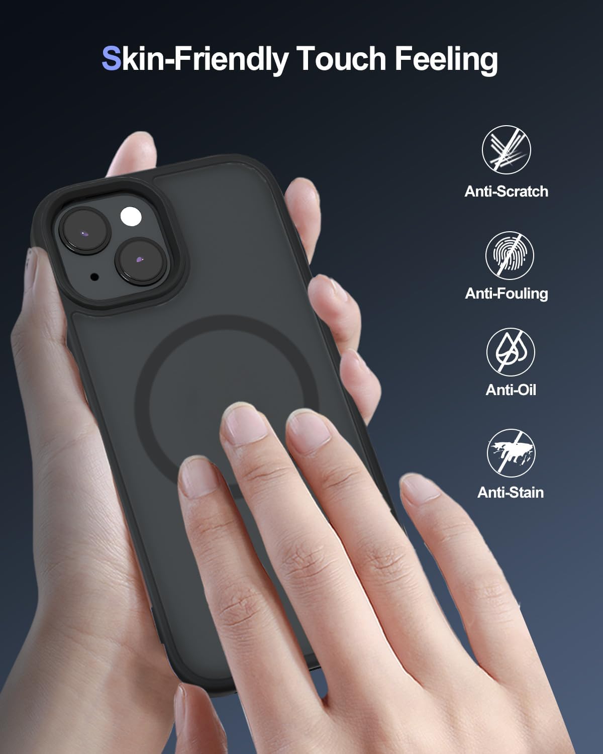 Funda magnética para iPhone 15, compatible con MagSafe Imanes N52 fuertes n. 1 y no amarillenta, protección contra caídas de grado militar de 10