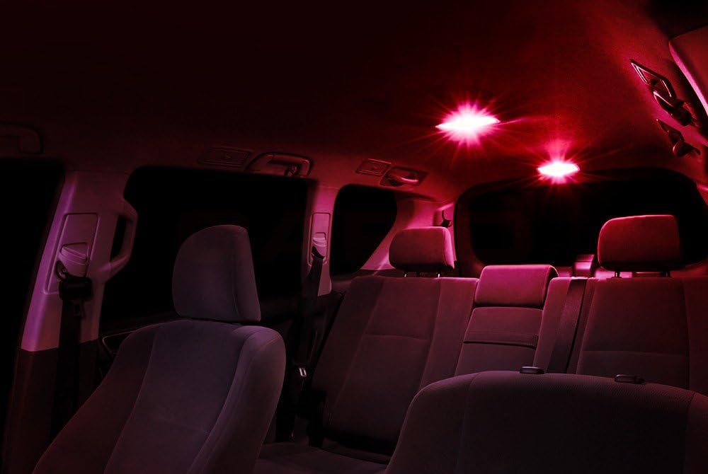 XtremeVision LED interior para Mitsubishi Evo Lancer 2007-2015 (8 piezas) kit de LED interior rojo + herramienta de instalación