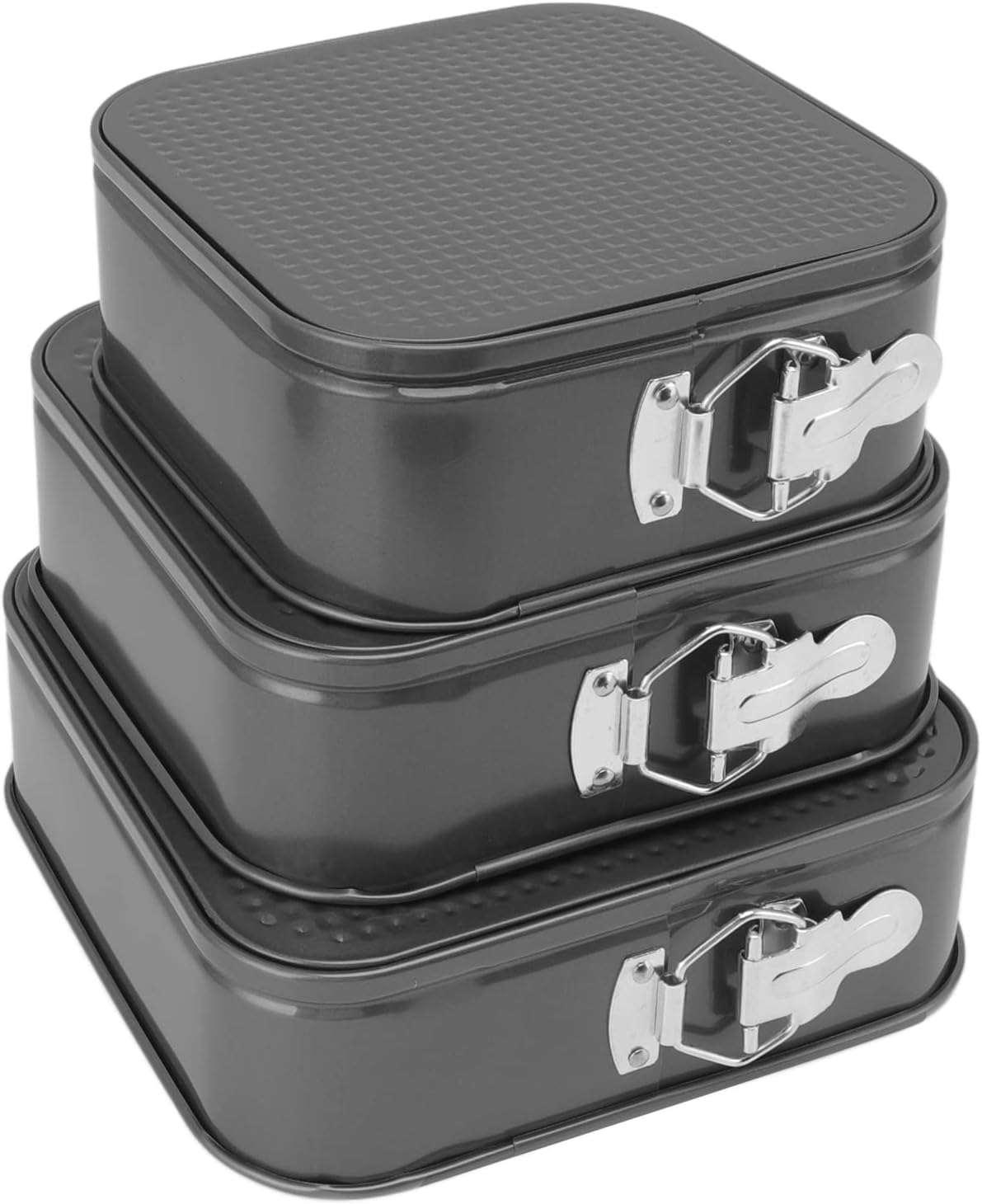 Milltrip Springform – Juego de 3 moldes antiadherentes para tartas de queso con parte inferior extraíble, juego de moldes redondos a prueba de