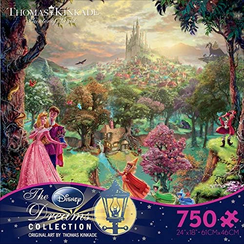Ceaco colección de Disney de Thomas Kinkade Sleeping Beauty rompecabezas multicolor de 750piezas, 5pulgadas