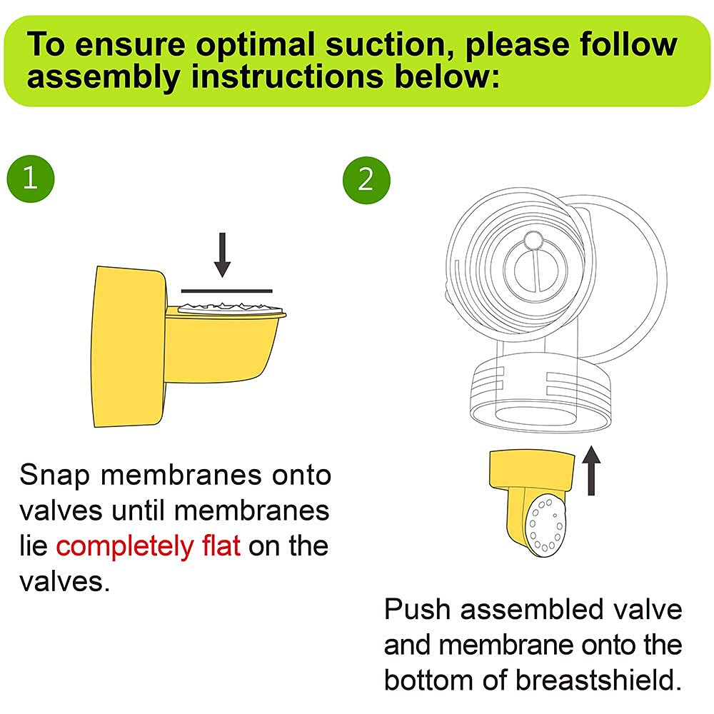 Nenesupply Membranas de 10 piezas compatibles con válvula Medela y válvula Nenesupply. Membrana Medela no original. Compatible con bomba en estilo