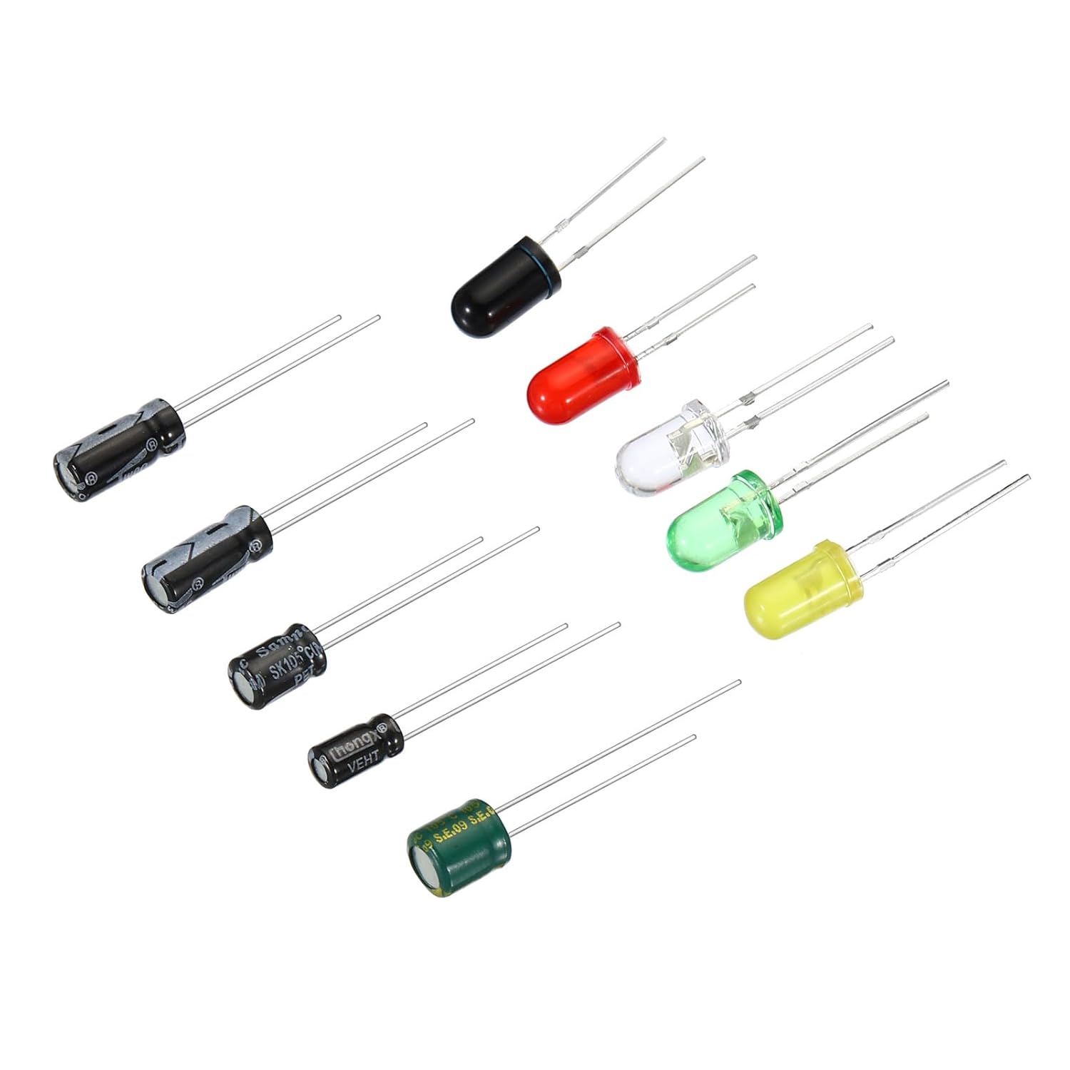 PATIKIL Junta de práctica de soldadura, 1 juego de electrónica kit prototipo placa PCB DIY circuito de soldadura infrarrojo inversión SMDSMT para