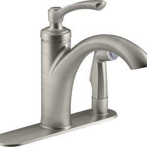 Kohler K-R29671-VS Linwood – Grifo para fregadero de cocina, acero inoxidable vibrante Kohler K-R29671-VS Linwood – Grifo para fregadero de cocina, acero inoxidable vibrante