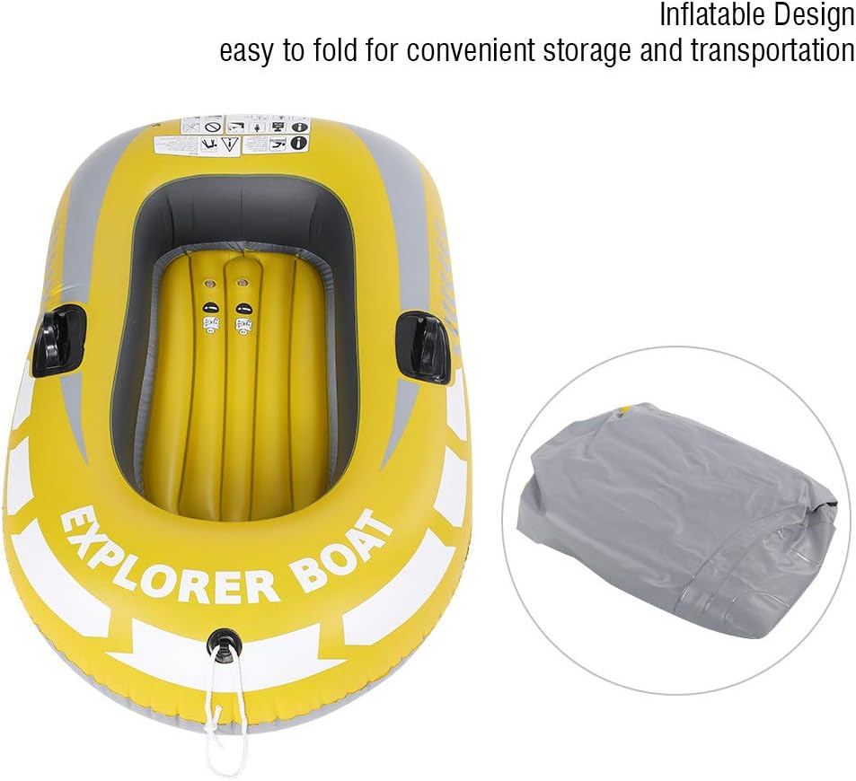 Barco de deriva, PVC 1 persona de aire inflable Kayak para deportes acuáticos de pesca a la deriva al aire libre