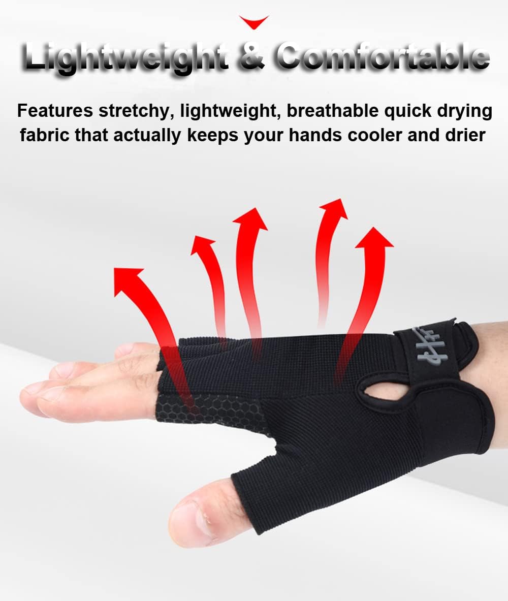 Guantes sin dedos, guantes de pesca, guantes de remo, guantes de remo, guantes de kayak, guantes de agua, guantes deportivos, guantes de pesca para