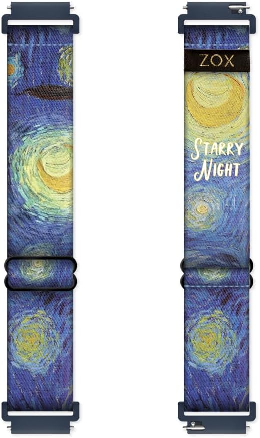 ZOX Correa para reloj inteligente Android  Banda elástica con afirmaciones motivacionales y hermosas obras de arte  Regalos para hombres, mujeres y