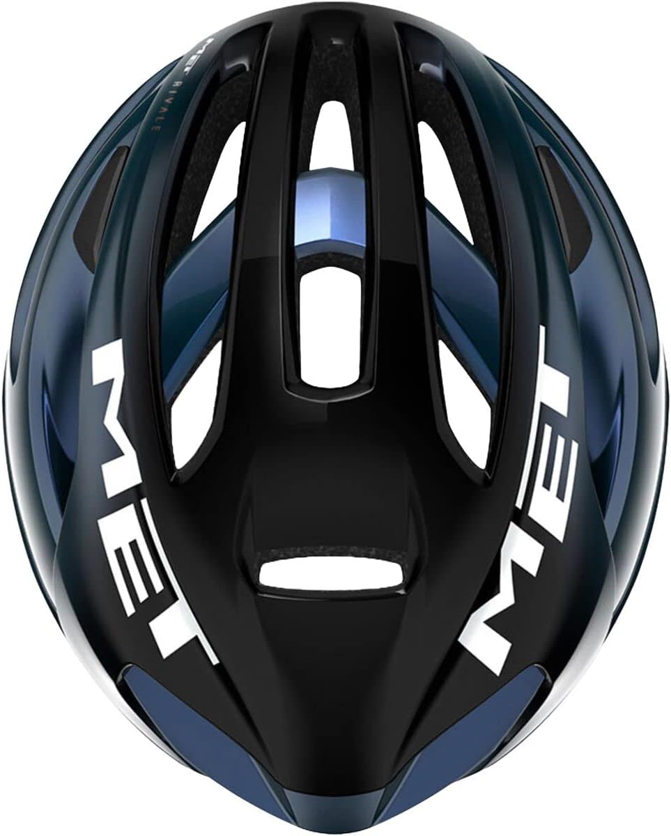 MET – RIVALE MIPS – Casco de bicicleta  Ciclismo de carretera  Ligero, aerodinámico, ventilado  Hombres, mujeres, adultos  3 tamaños  Negro, blanco,