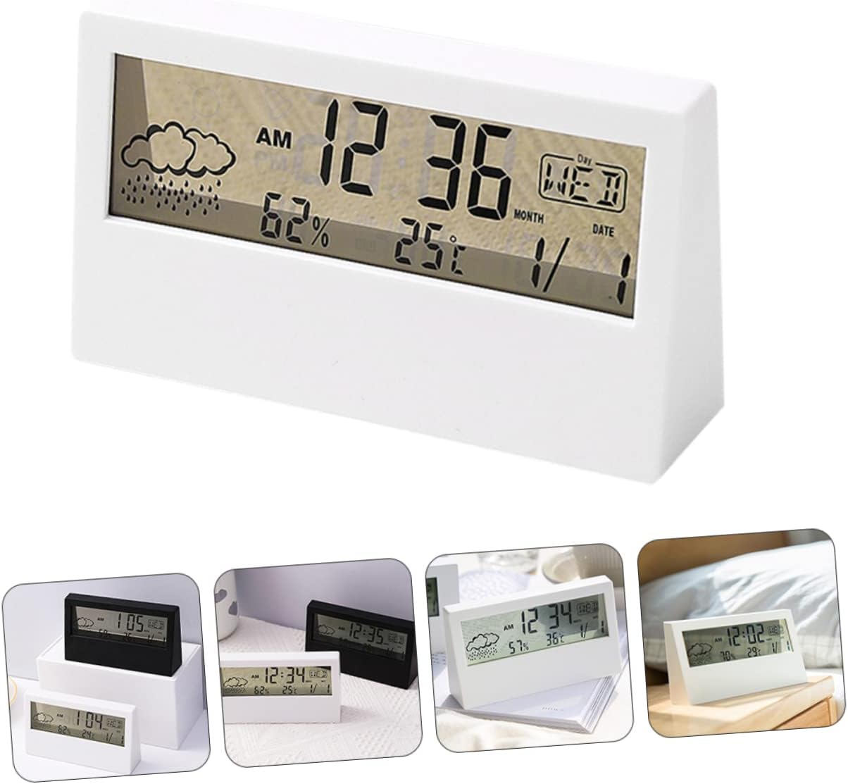 Reloj despertador electrónico perezoso temporizador eléctrico despertador eléctrico LED digital mesa decoración de mesa de comedor relojes digitales