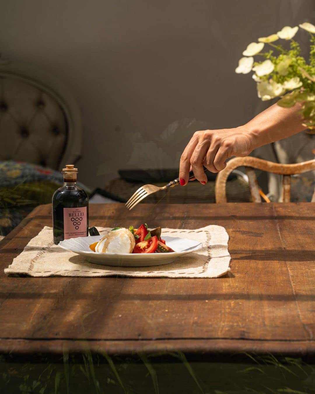 VINAGRE BALSAMIC OF MODENA IGP Bellei “Pink Label”, Aromático, Suave, Consistente, Multiuso Carne, Ensaladas, Más, Sin Gluten, Cantidad neta 8.45 fl