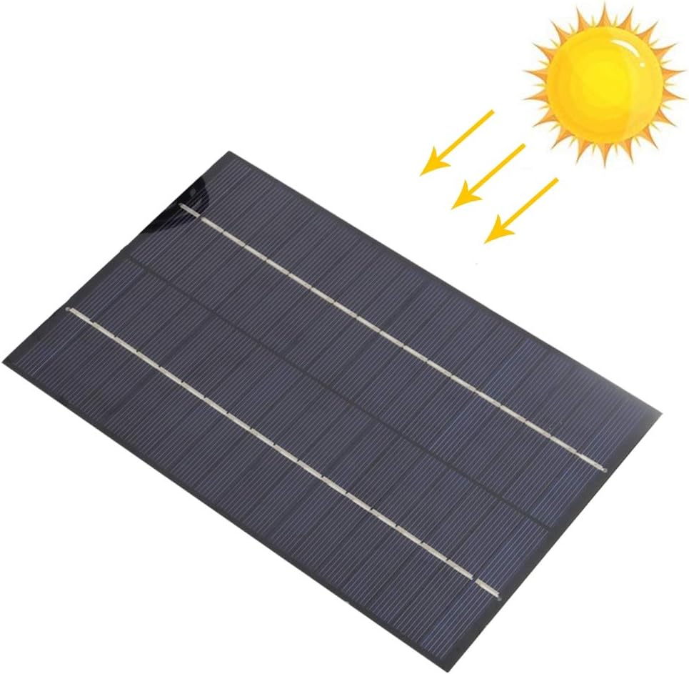 Solar Panel, 4.2W 18V Portable Efficient Polycrystalline Silicon Solar Cell Panel for DIY Power Charger, Energy Saving