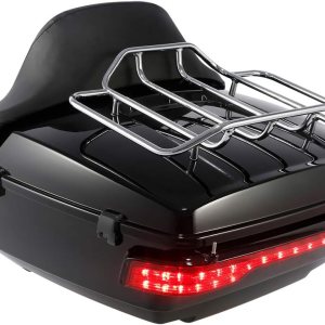 XFMT Portaequipaje de respaldo con luz LED de frenogirocola para Harley Touring Tour Pak 2014-2020 XFMT Portaequipaje de respaldo con luz LED de frenogirocola para Harley Touring Tour Pak 2014-2020