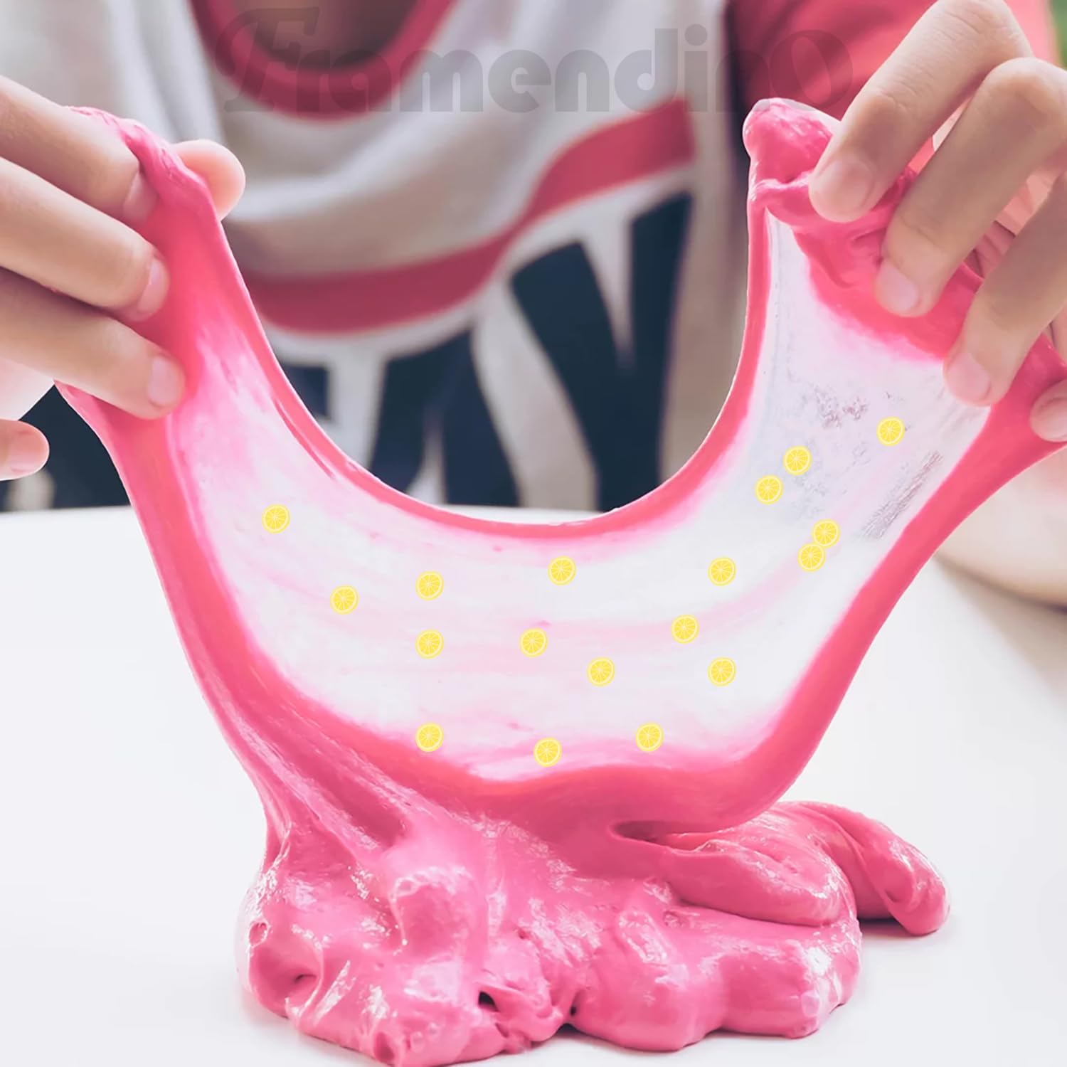 Framendino, Decoración de uñas de 3.53 oz (100 g), rodajas de limón amarillo, lindas calcomanías de limo de frutas en 3D, dijes de polímero de