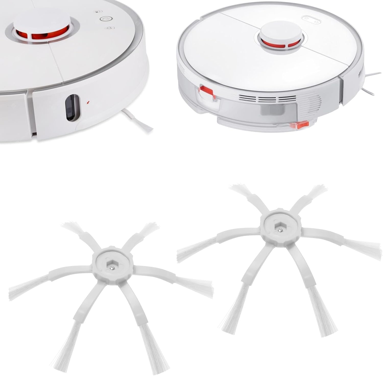 6 cepillos laterales de robot de barrido compatibles con Xiaomi Roborock S5 Max S6 S6 MaxV S6 Pure Side Brush Reemplazo Accesorio