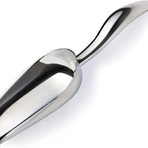 Cuchara de metal de acero inoxidable, cuchara de palomitas de maíz, cuchara de comida para perros de 9.4 pulgadas para fiestas, bodas, resistente Cuchara de metal de acero inoxidable, cuchara de palomitas de maíz, cuchara de comida para perros de 9.4 pulgadas para fiestas, bodas, resistente