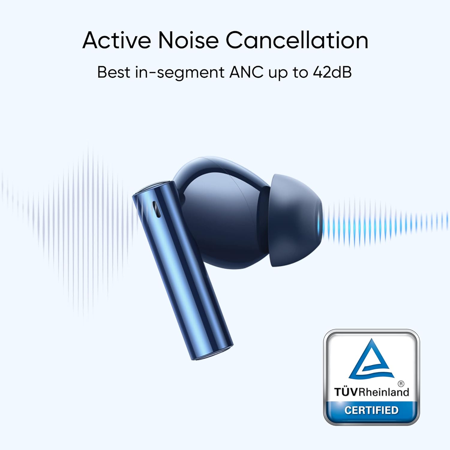 realme Buds Air 3 – Auriculares inalámbricos, cancelación activa de ruido, controlador dinámico de graves de 0.394 pulgadas, hasta 30 horas de