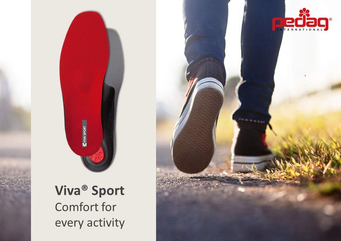 Pedag VIVA Sport  Insertos ortopédicos  Soporte de arco  Almohadilla metatarsiana  Ideal para actividades de bajo y alto impacto  Suave y vegano