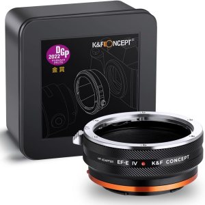 K&F Concept Adaptador de montaje de lente EOS-NEX IV IV Enfoque manual compatible con lente Canon (EFEF-S) y cuerpo de cámara Sony E, sin enfoque K&F Concept Adaptador de montaje de lente EOS-NEX IV IV Enfoque manual compatible con lente Canon (EFEF-S) y cuerpo de cámara Sony E, sin enfoque