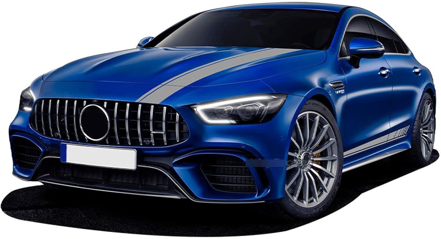 5 unids Edition One Car Hood Roof Tail Door Side Stripes Pegatinas para Mercedes Benz AMG GT 4 puertas X290 GT63 S GT43 GT53 Accesorios