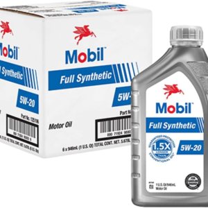 Mobil – Aceite de motor sintético completo 5W-20, 1 cuarto de galón (paquete de 6) Mobil – Aceite de motor sintético completo 5W-20, 1 cuarto de galón (paquete de 6)