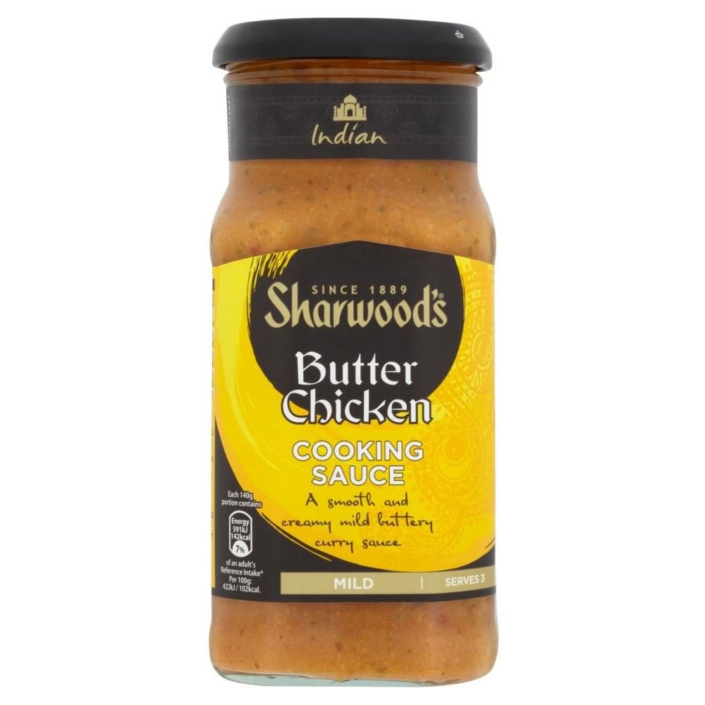 Sharwood’s Salsa de pollo con mantequilla (14.82 oz) – Paquete de 2