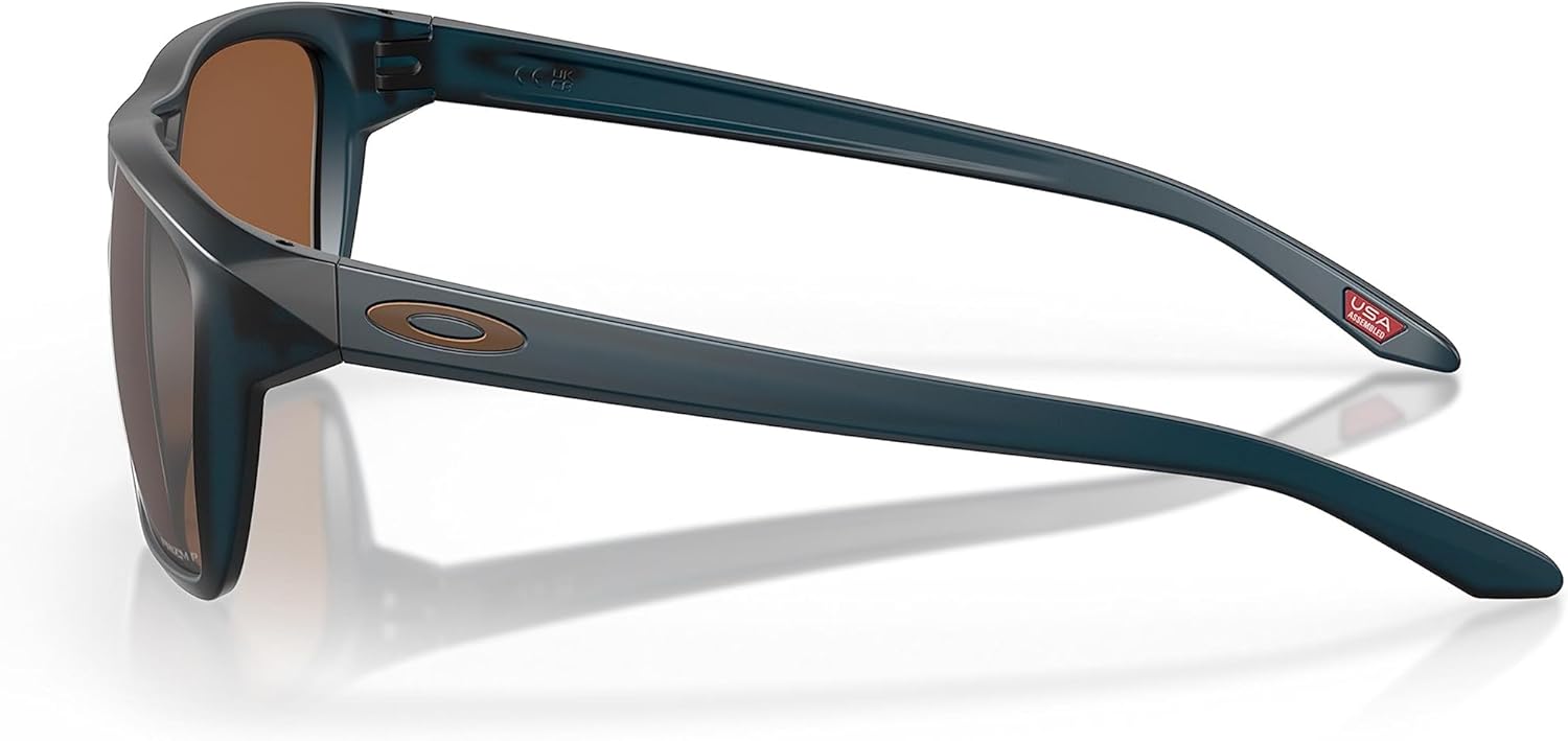 Oakley Gafas de sol para hombre, montura de tortuga marrón mate, lentes polarizadas de tungsteno Prizm, 2.362 in, Café mate