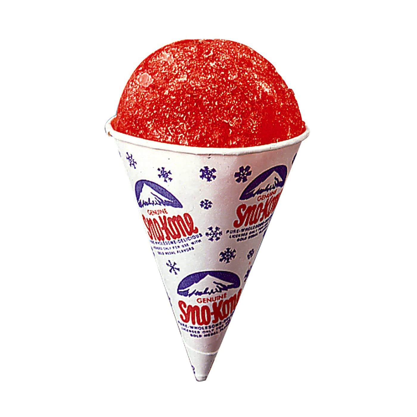 Copas de conos de nieve (juego de 1000)  Tazas de cono de papel de cera seca extra gruesas  Copas de cono de nieve para hielo afeitado, granizados y