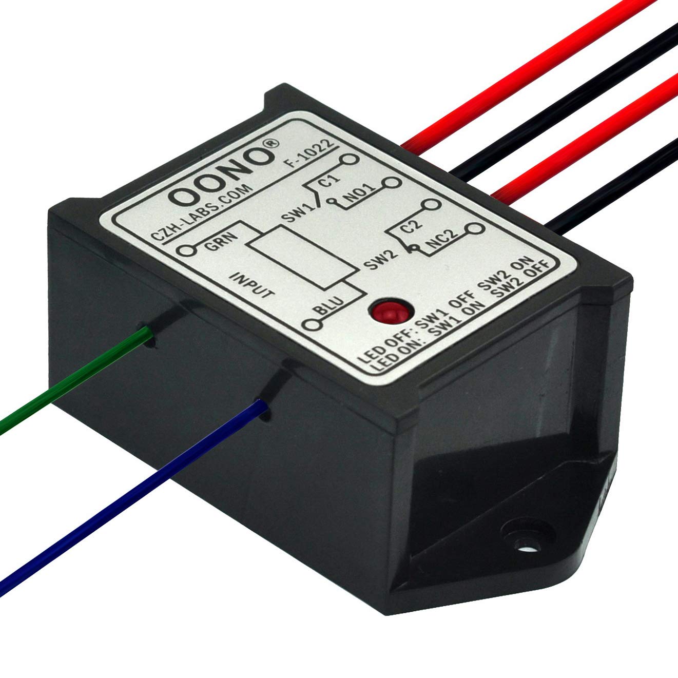 OONO Módulo de la retransmisión del poder de DPST 1NO 1NC 8Amp, voltaje de control de ACDC 5V