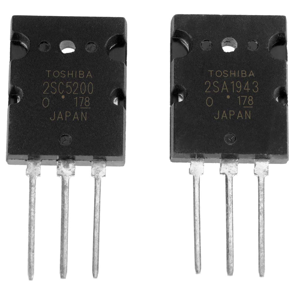 Kit de transistor 2SA1943 2SC5200, 5 × 2SA1943 y 5 × 2SC5200 transistor de potencia NPN amplificador de potencia electrónico amplificador de