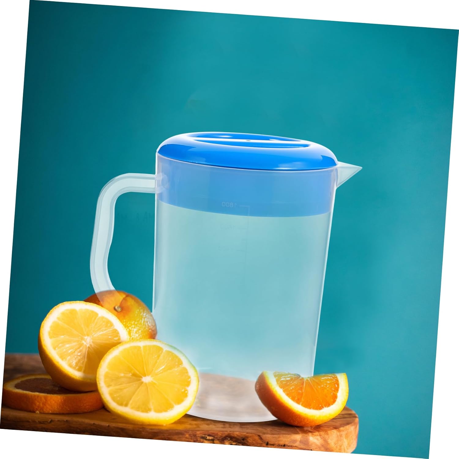 SOLUSTRE Botella de agua fría, jarra de jugo de plástico para bebidas, jarra de jugo con tapas para nevera, jarras de bebidas, jarra de limonada,