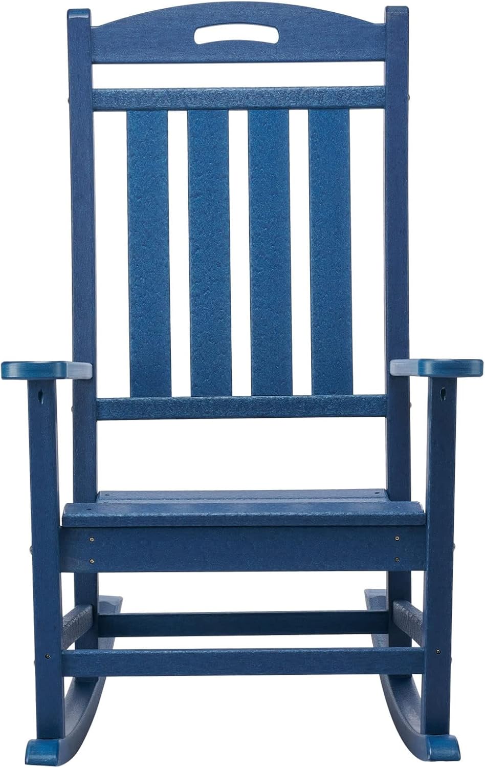 Mecedora para exteriores, resistente a todo tipo de clima, silla mecedora de madera de polietileno para exteriores, respaldo alto, sillas mecedoras