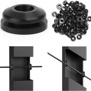 Muzata Paquete de 300 fundas protectoras de ángulo para escaleras niveladas, kits de barandillas de cable para postes de metal de 25, 30, 35 grados, Muzata Paquete de 300 fundas protectoras de ángulo para escaleras niveladas, kits de barandillas de cable para postes de metal de 25, 30, 35 grados,