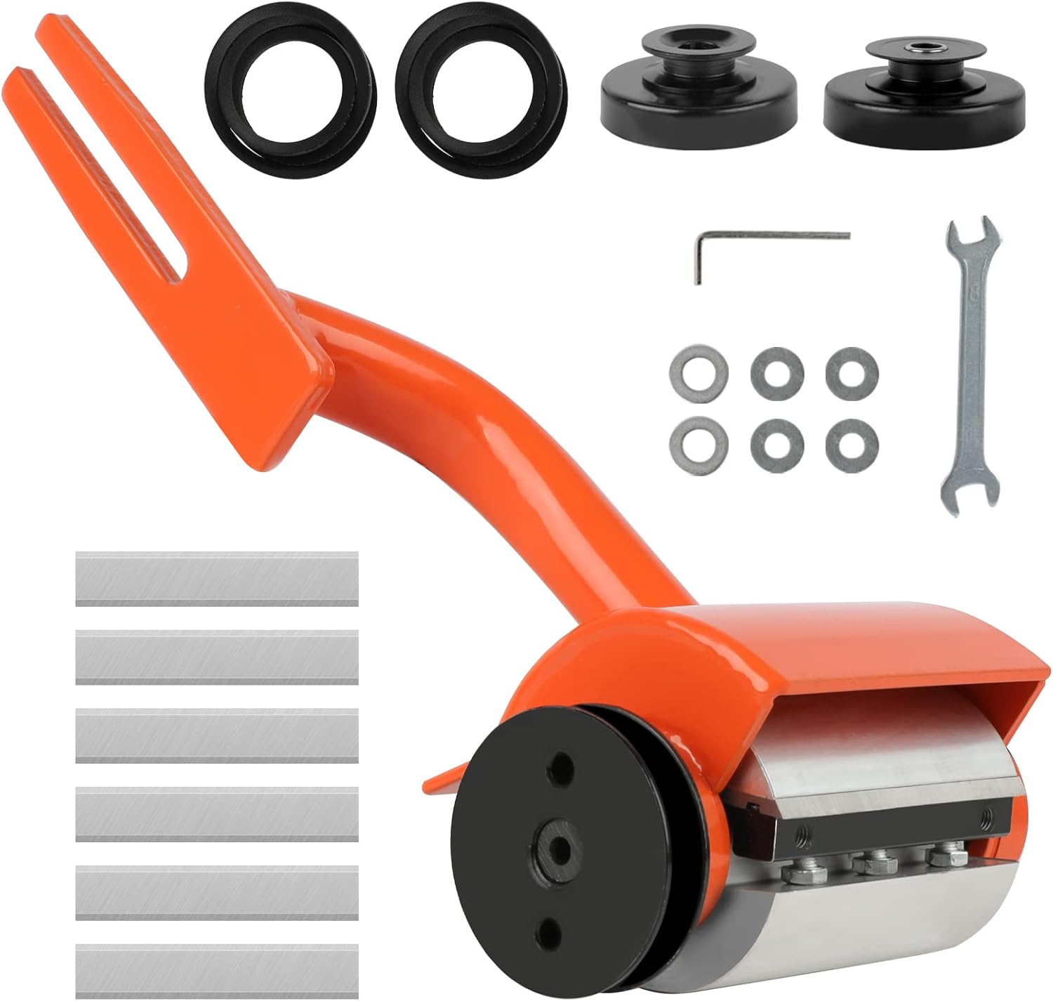 Herramienta de descortezado mejorada para troncos, descortezadora de troncos de motosierra, pelador de troncos con 6 cuchillas para STIHL MS170-250