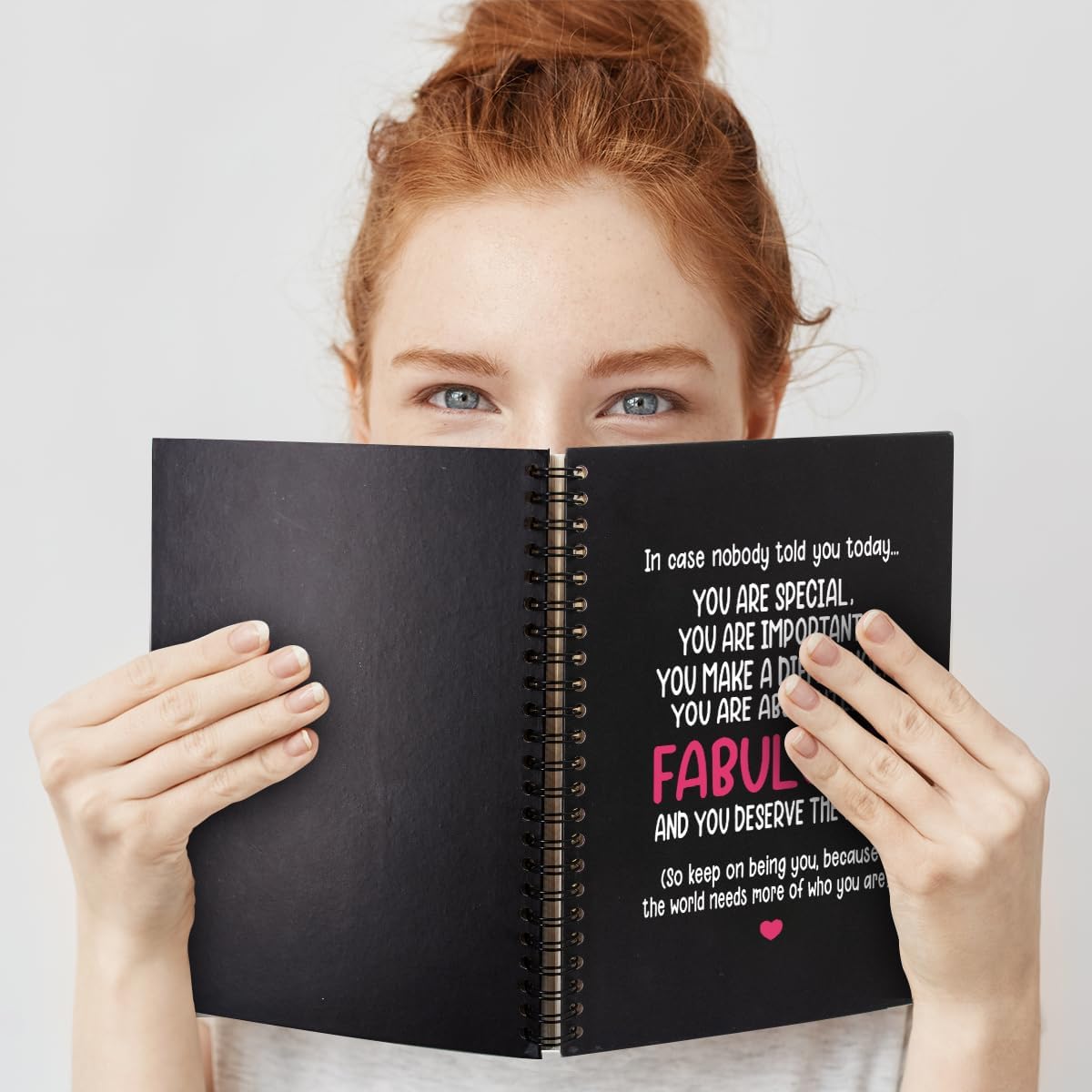 Cuadernos en espiral en blanco de tapa dura de 160 páginas, regalo inspirador para amigos, compañeros de trabajo, regalo de agradecimiento para