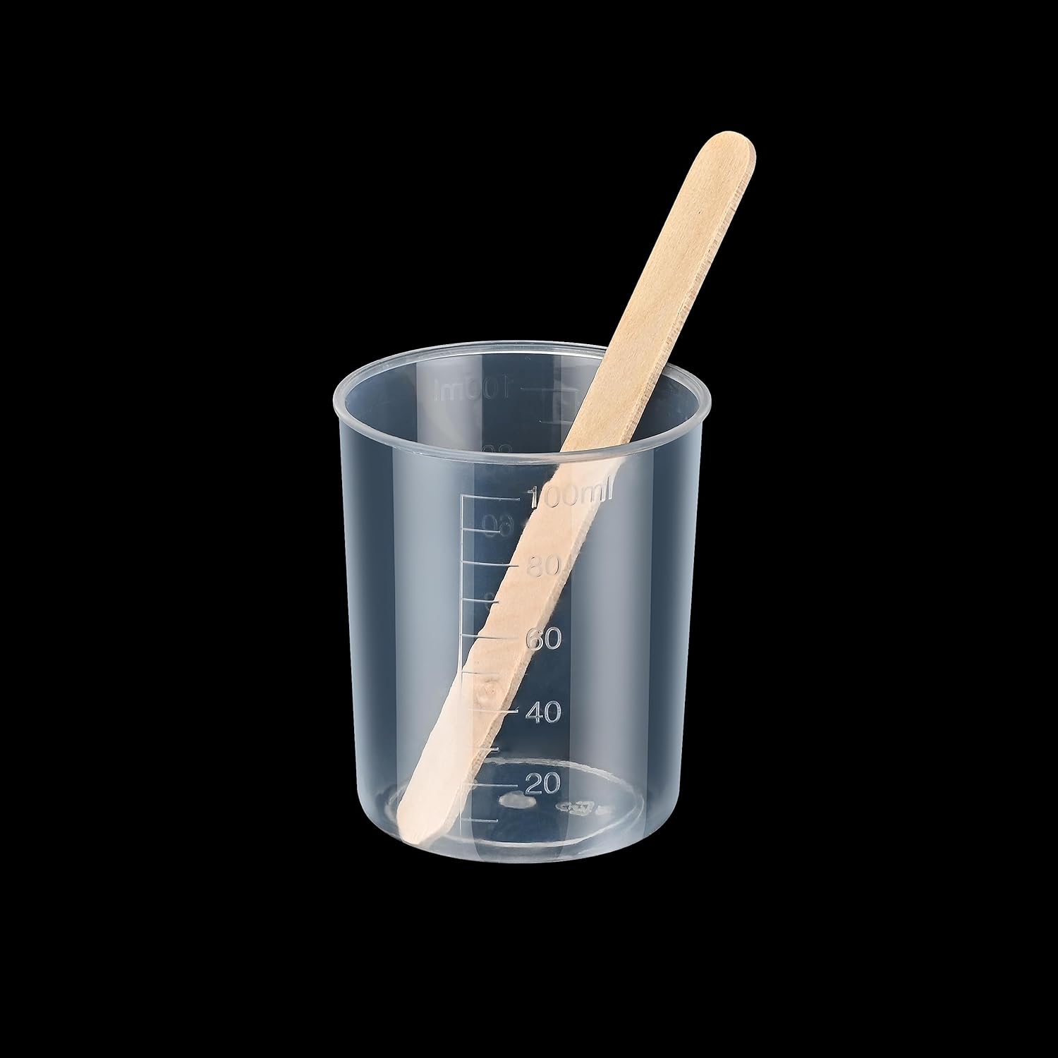 Kit de mezcla de resina de 56 piezas, 12 tazas medidoras desechables de 3.4 fl oz, 24 tazas mezcladoras de 1.7 fl oz para resina, 20 varillas de