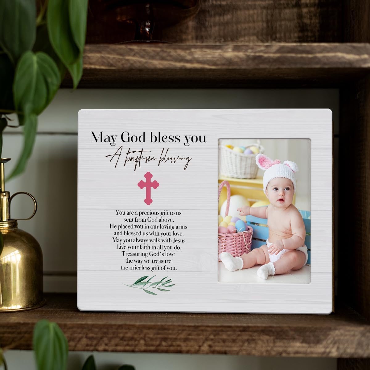 Marco de fotos de bautismo, regalos de bautismo para niños, regalos de bautizo para niños, cumpleaños, Navidad, regalos religiosos para mujeres,