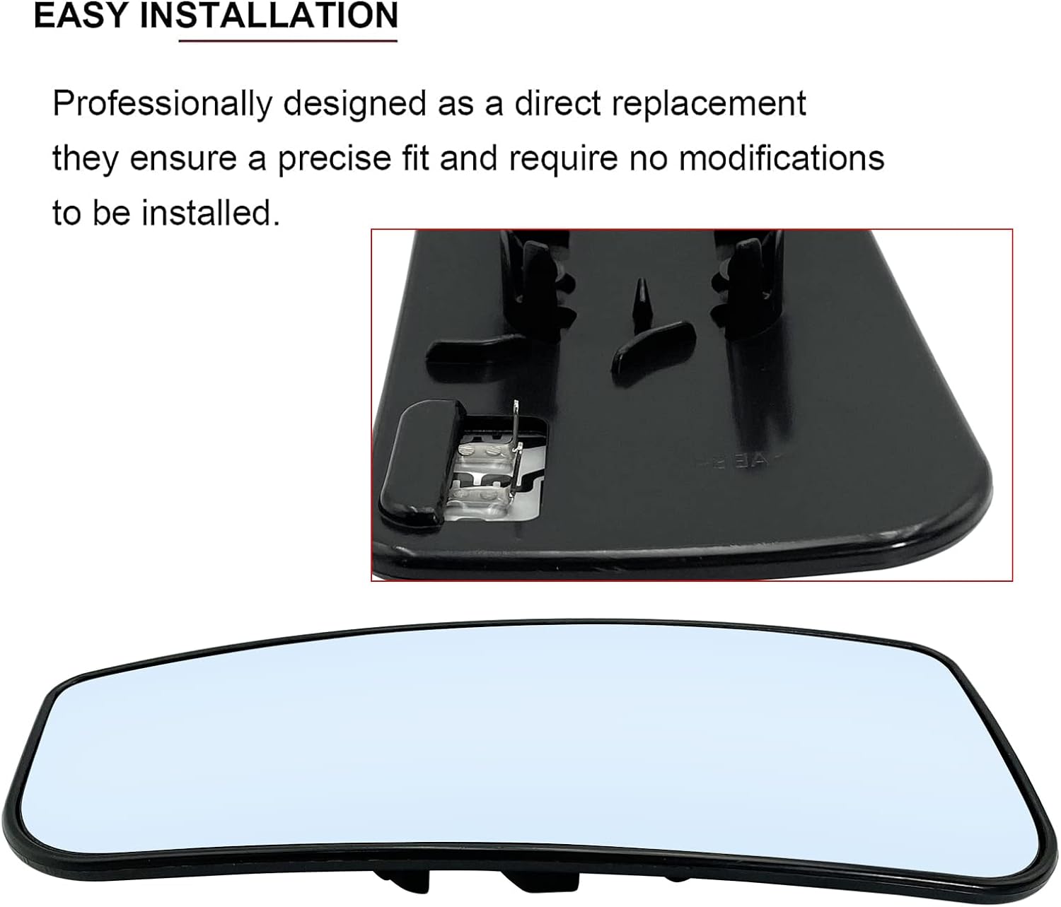 Espejo inferior calefactado para el lado izquierdo del conductor para Ford F150 F250 F350 F450 F550 Super Duty Espejo de camión de visión lateral