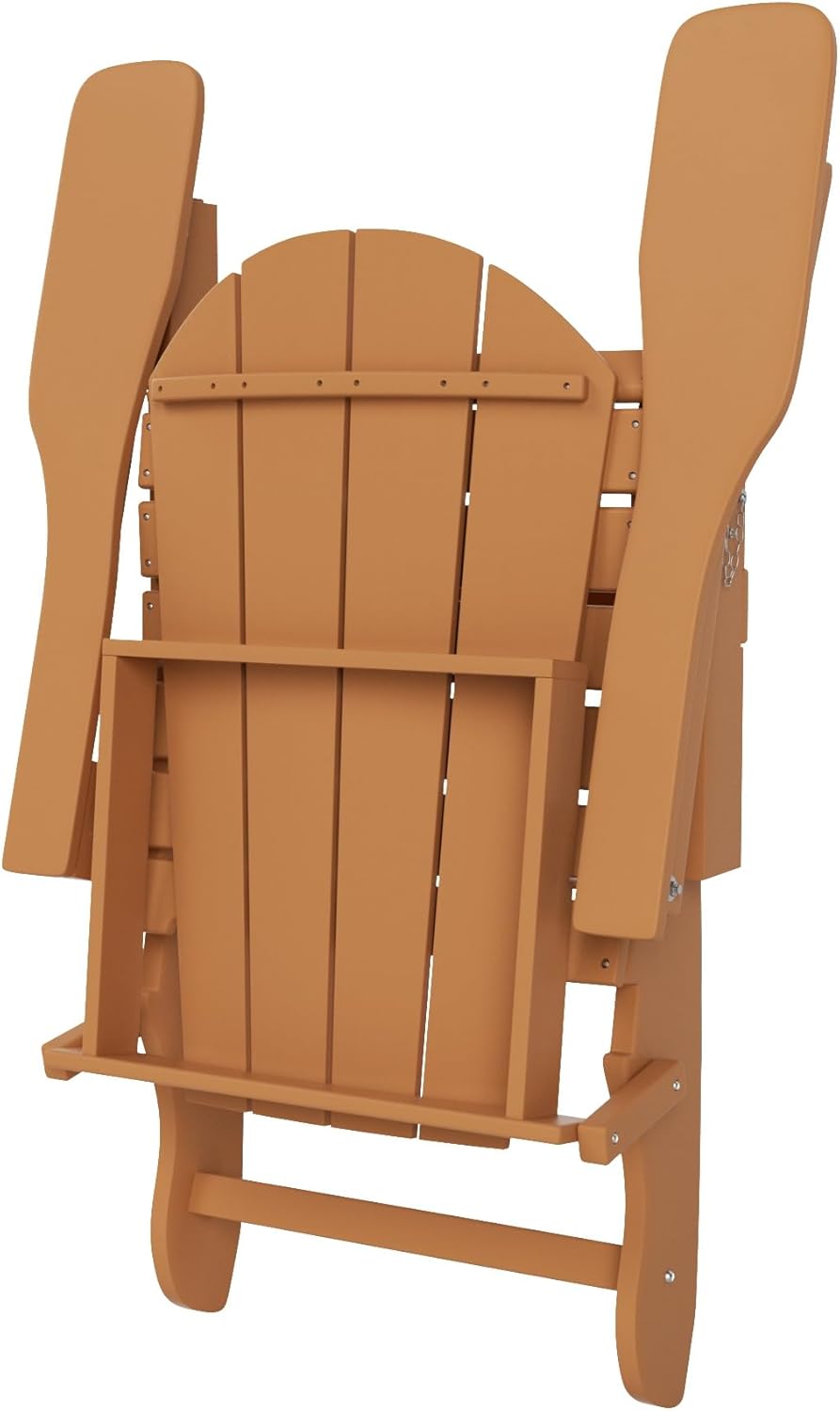 WO Home Furniture Adirondack – Tumbona plegable para fogatas, playa, balcón, patio trasero, césped, patio, piscina, cubierta, jardín