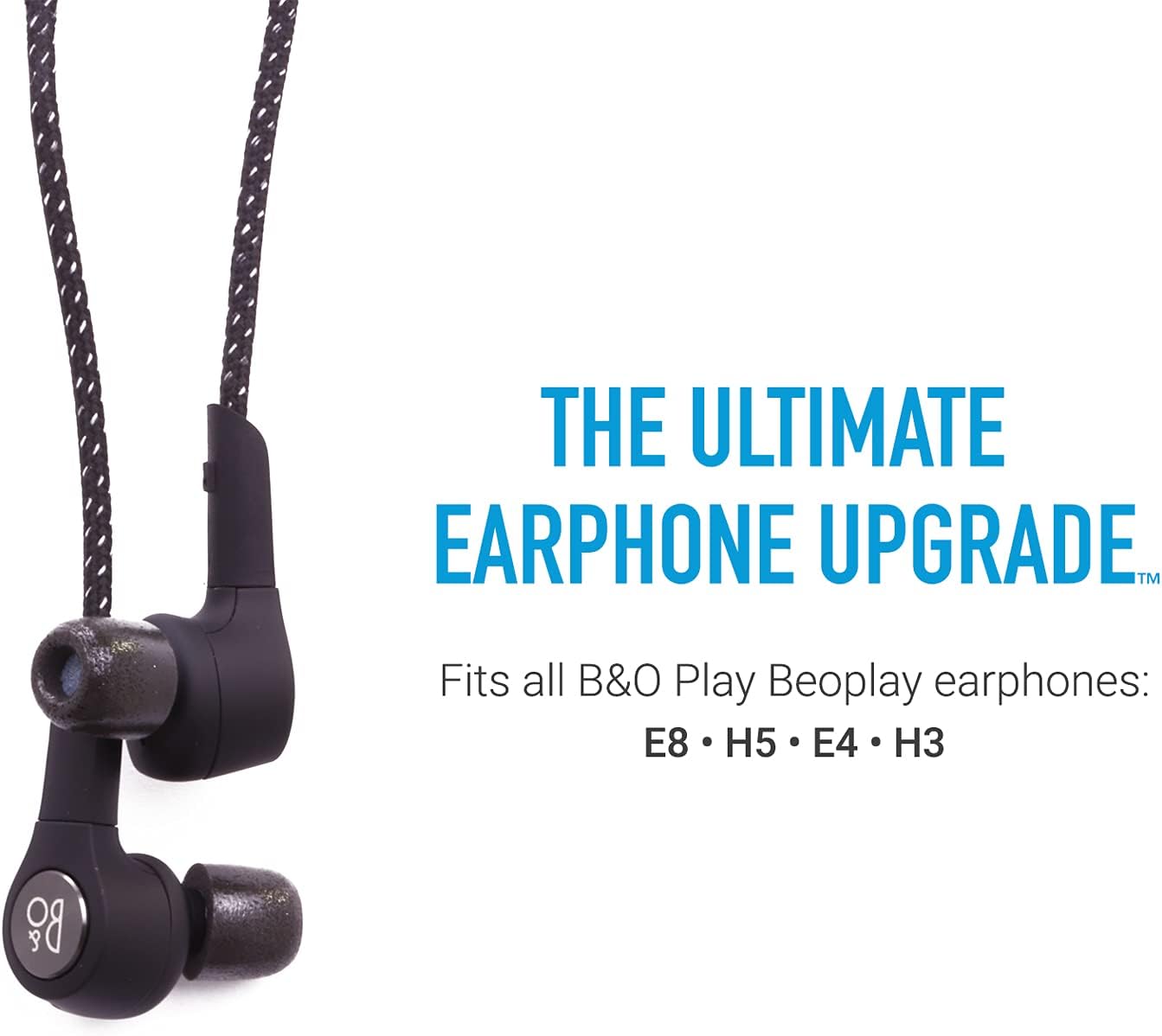 Comply Sport Pro – Puntas de auriculares de espuma viscoelástica para B&O (mediano, 3 pares), color negro
