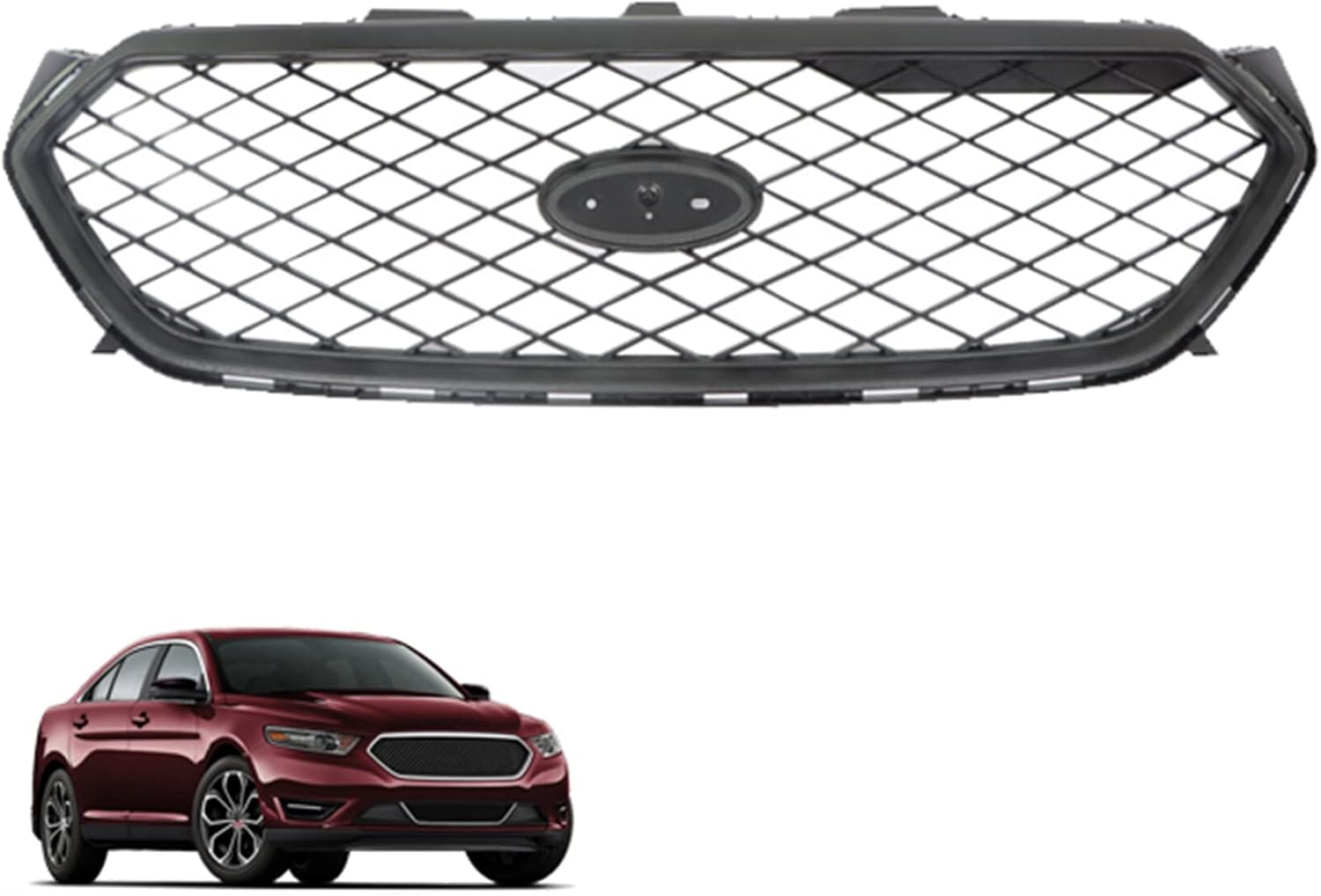 Rejilla de parachoques delantero radiador superior de repuesto para 2013-2019 Taurus negro DG1Z-8200-AA AL3Z-8200-AA