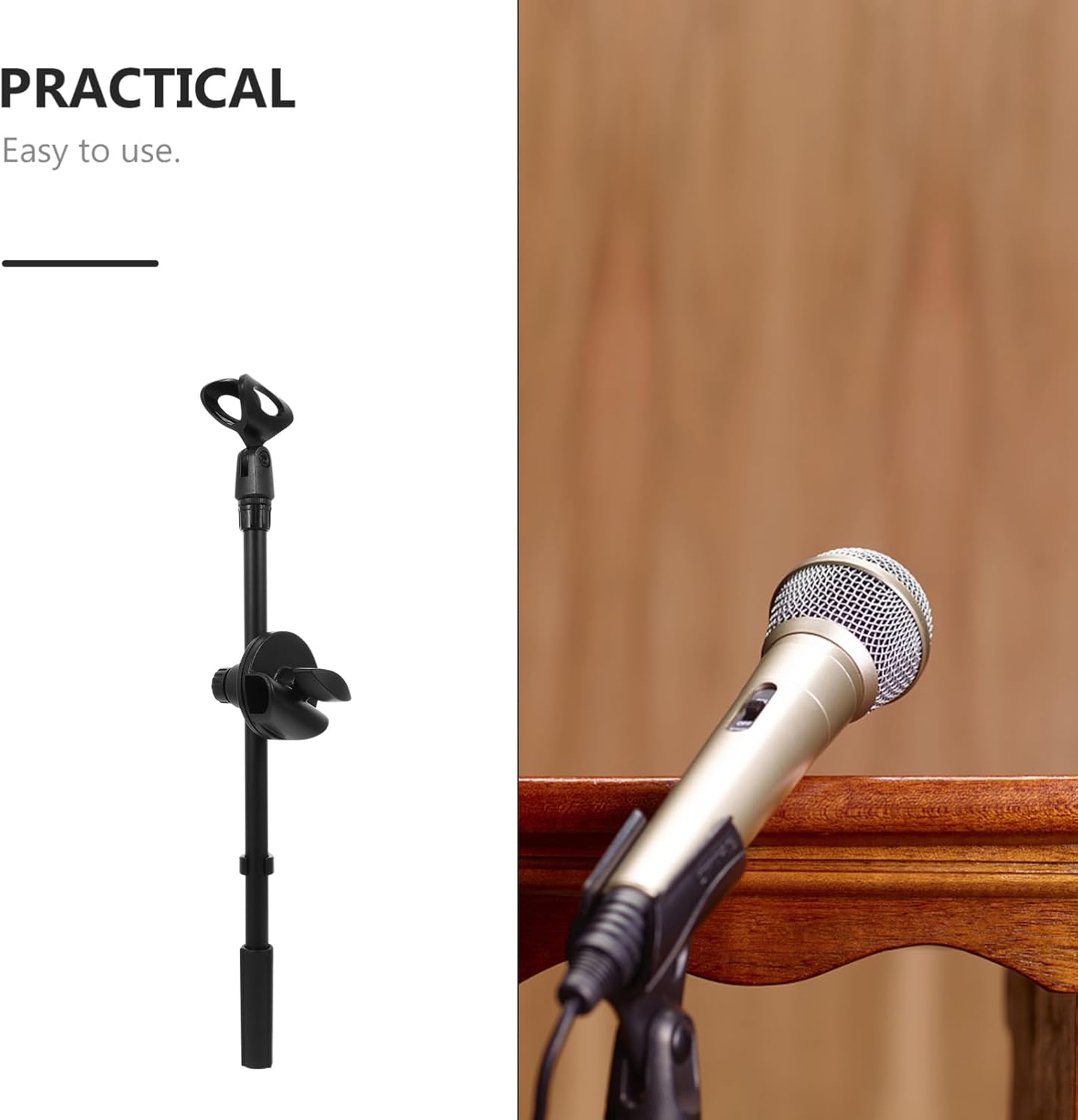 ERINGOGO 1 Unidades soporte de micrófono soporte de micrófono de metal Mic brazo brazo soporte de micrófono soportes de metal accesorios de