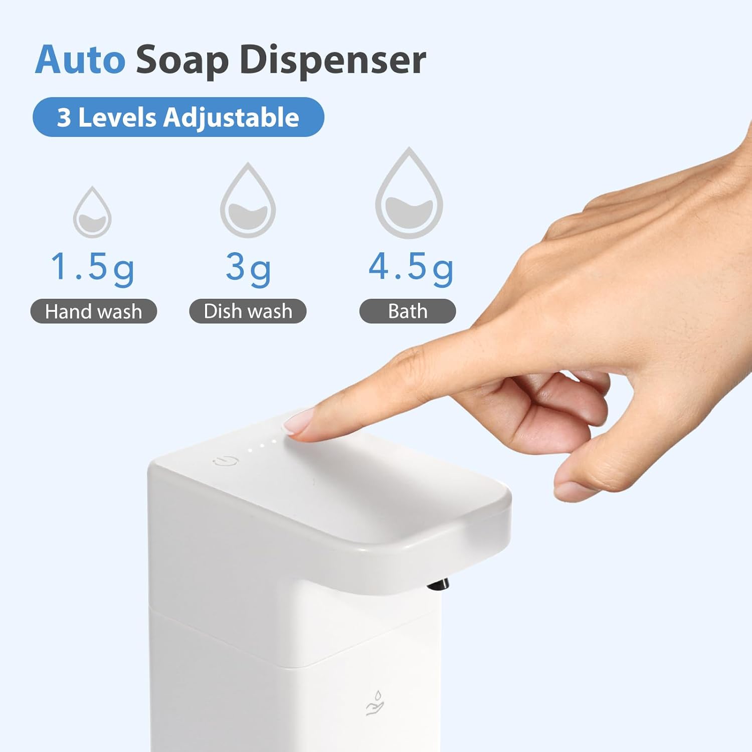 Umimile Dispensador de champú y acondicionador, dispensador eléctrico de champú de ducha de 13.5 onzas, dispensador de jabón de ducha montado en la